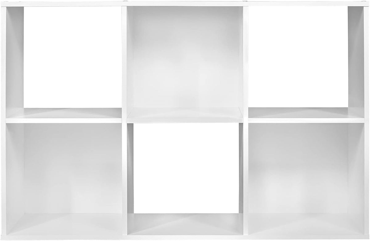 closetmaid cubeicals 6 cube storage shelf organizer bookshelf, side view