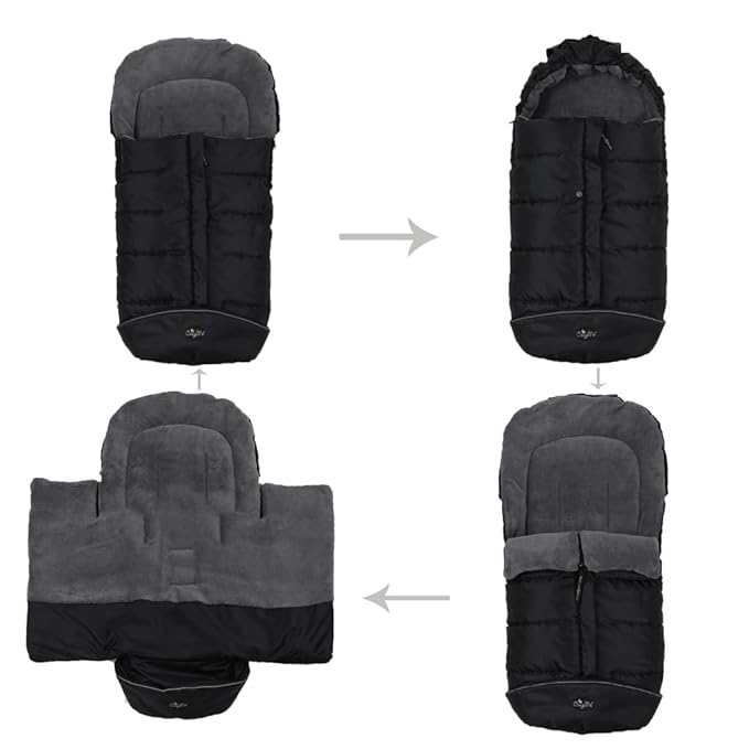 CozyMe Stroller Footmuff, Insulated Stroller Blanket Evelution, Water Repellent - Image 6