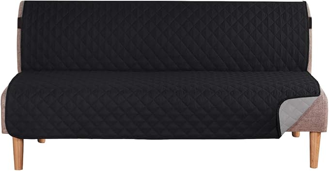 H.VERSAILTEX Reversible Futon Cover Water Repellent Armless Sofa Slipcover by HVERSAILTEX
