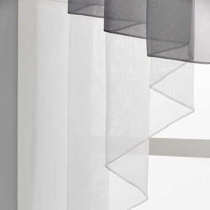 Swag Sheer Valance Curtains for Living Room, Valance for Farmhouse Windows - Image 6