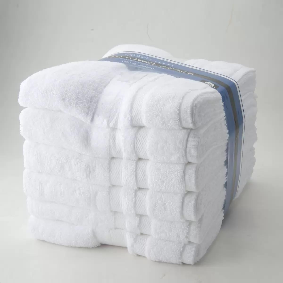 grandeur hospitality bath towel 6 pack 34" x, main product view
