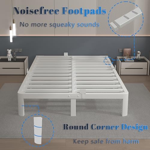 10 inch king bed frame with metal gasket on a desk or shelf