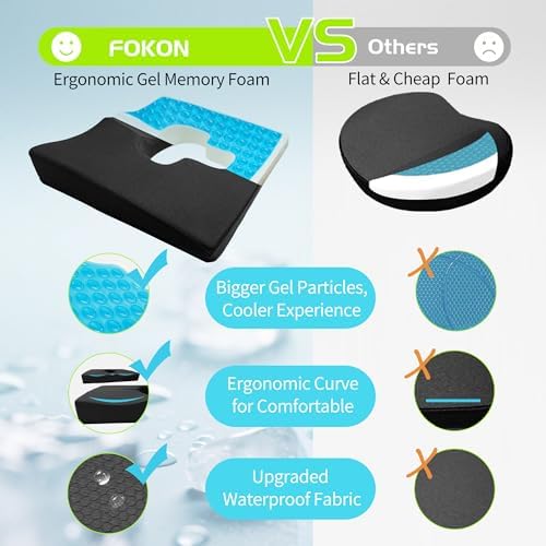 gel wheelchair seat cushion,bed sore cushions for butt,gel, front angle view