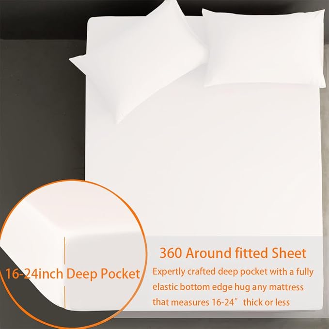 White Air Mattress Sheets - Image 2