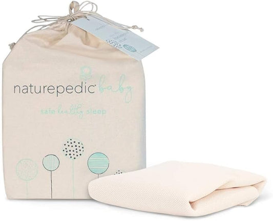 Naturepedic Organic Crib Mattress Cover by Lullaby+Earth
