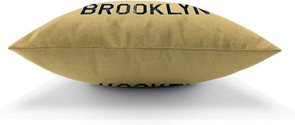 Moslion Original Lettering New York Brooklyn Vintage Throw Pillow Covers - Image 5