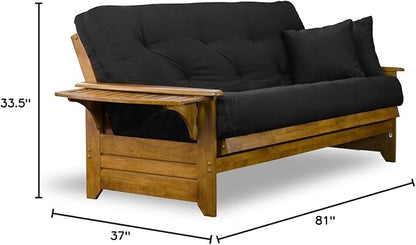 Nirvana Futons Brentwood Tray Arm Futon Sofabed Set - Image 2