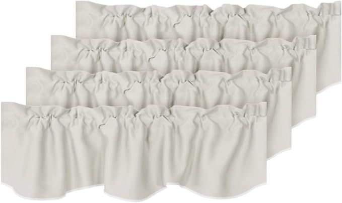 H.VERSAILTEX 4 Panels Blackout Curtain Valances by HVERSAILTEX