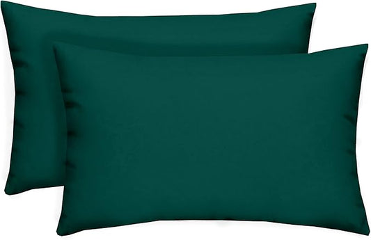 RSH DECOR: Lumbar Throw Pillows Set of 2 | 20” x 12" | All-Weather Spun Fabric by RSHDECOR