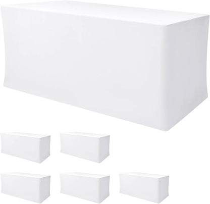Nasitos White Fitted Table Covers by Nasitoshomedecor