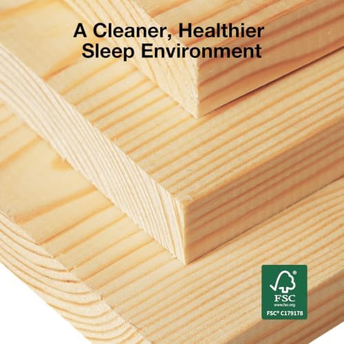 novilla floating solid wood king size bed frame, package contents