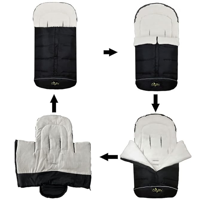 CozyMe 3 in 1 Winter Outdoor Tour Toddler Universal Stroller Sleeping Bag - Image 5