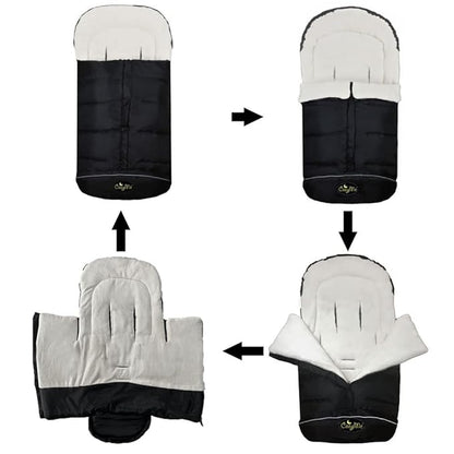 CozyMe 3 in 1 Winter Outdoor Tour Toddler Universal Stroller Sleeping Bag - Image 5