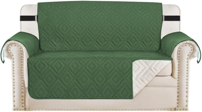 H.VERSAILTEX Reversible Loveseat Cover Furniture Protector Anti-Slip Water by HVERSAILTEX