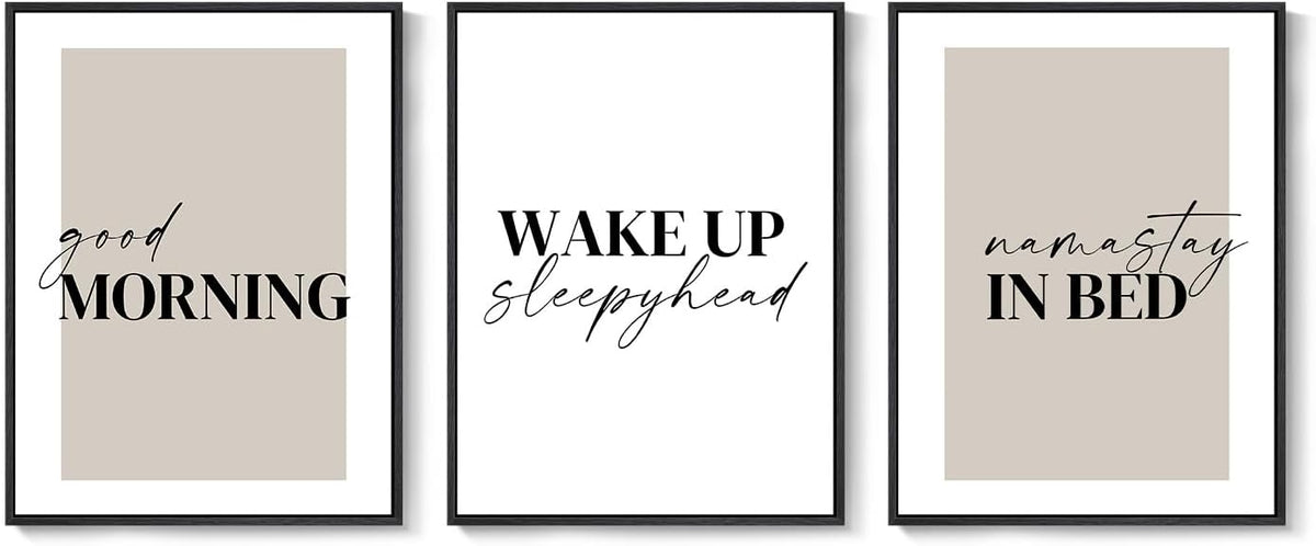 framed neutral 3 piece minimalist canvas wall art, view 9