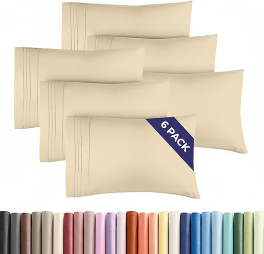 King Pillow Cases Set of 6 by CGKUnlimited