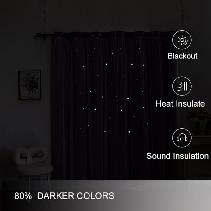Ombre Rainbow Blackout Curtains - Image 3