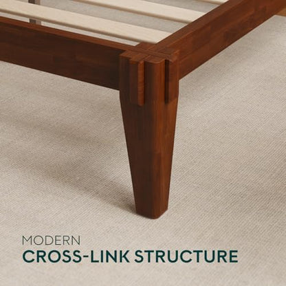 bme chalipa 14” solid wood full bedframe, japanese, side view