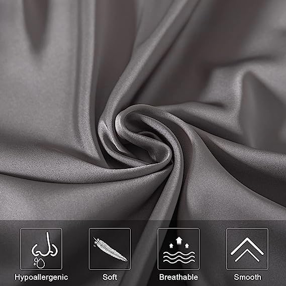 Mulberry Silk Pillowcase for Hair and Skin, Cooling Silk Pillow Case - Image 3