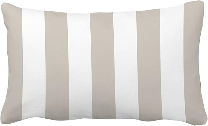 Leaveland Gray and White Stripe Set of 2 12x20 Inch Cotton Polyester Throw - Image 6