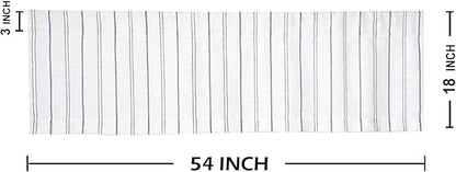 Faux Linen Striped Kitchen Valances - Image 7