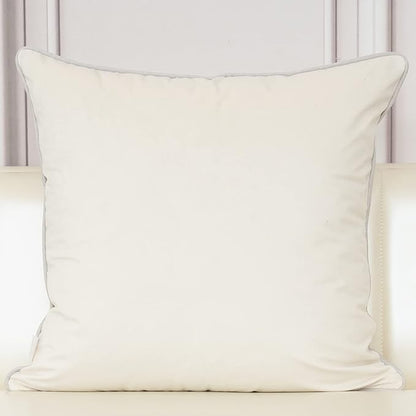 Aeckself European Floral Pillow Cover 18x18 Inch, Luxury Velvet Embroidered - Image 2