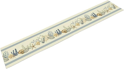 Sea Shell Starfish Table Runner Seasonal Spring Summer Tropical Ocean Table - Image 7