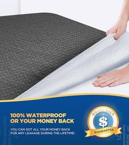 Premium 100% Waterproof Cal King Mattress Protector, Breathable Cooling 3D Air - Image 3