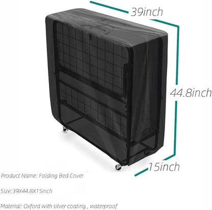 Rollaway Bed Cover, Waterproof and Dustproof Folding Bed Storage Cover - Image 2