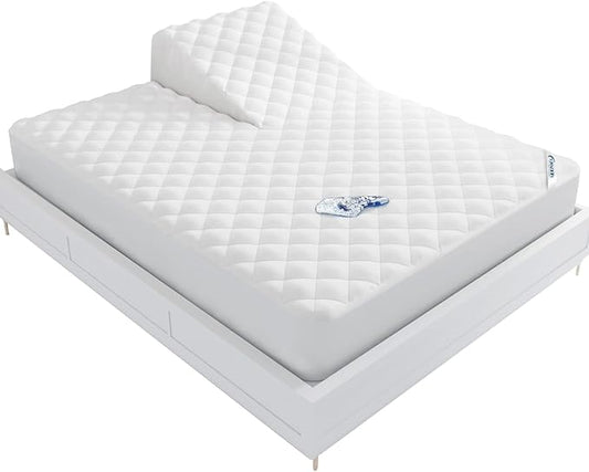 Waterproof Split Top King Mattress Pad Protector by Moonsea