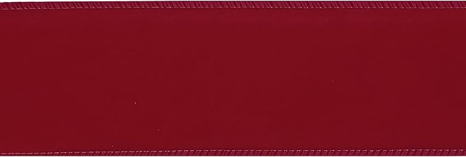 MEEDEE Red Velvet Wired Ribbon 2.5 Inch Wide Red Ribbons 25 Yards Spool Velvet - Image 8