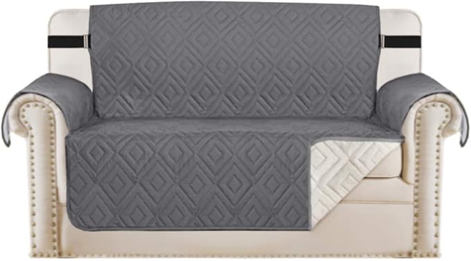 H.VERSAILTEX Reversible Loveseat Cover Furniture Protector Anti-Slip Water by HVERSAILTEX