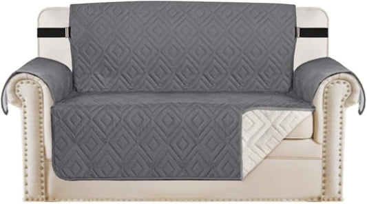 H.VERSAILTEX Reversible Loveseat Cover Furniture Protector Anti-Slip Water by HVERSAILTEX