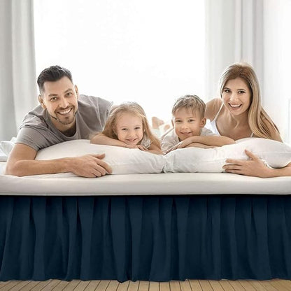 Ruffle Bed Skirt with Split Corners, Microfiber Dust Ruffled - Image 6