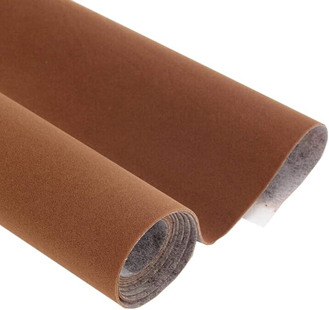 Taogift Self Adhesive Brown Velvet Flock Drawer Liner by TAOGIFT
