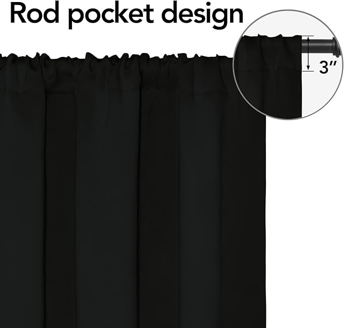 Easy-Going Rod Pocket Blackout Curtains - Image 2