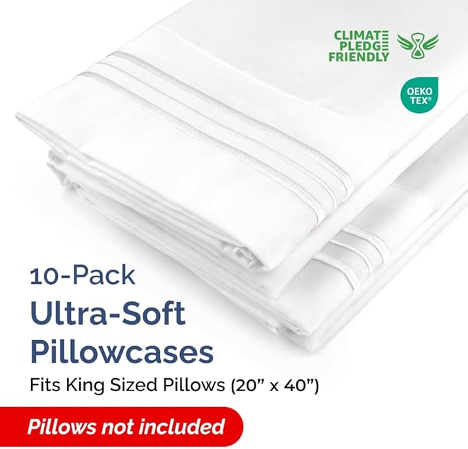 King Pillow Cases Set of 10 - Image 2