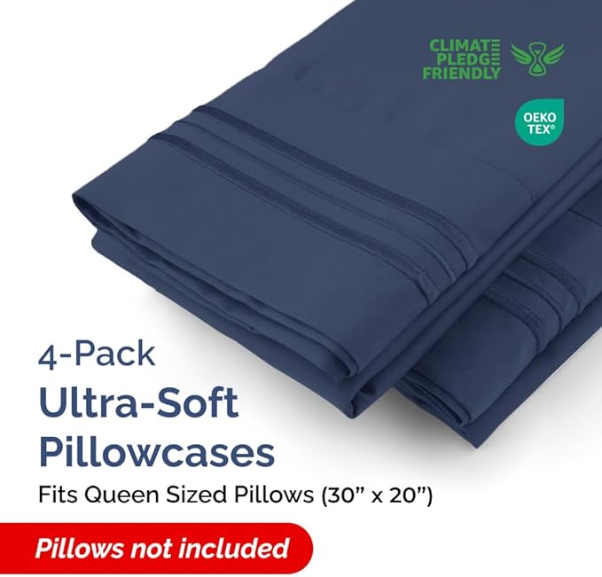 Queen Pillow Cases Set of 4 - Image 2