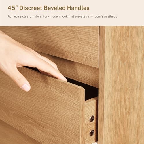 teenfon 55" dresser for bedroom with 6 drawers on a desk or shelf