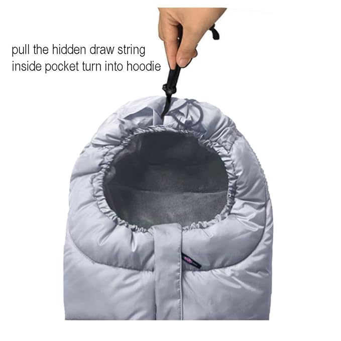 Anti-Kick Winter Stroller Blanket, Warm Cuddly Weather Resistant Baby Footmuff - Image 7