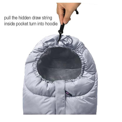 Anti-Kick Winter Stroller Blanket, Warm Cuddly Weather Resistant Baby Footmuff - Image 7