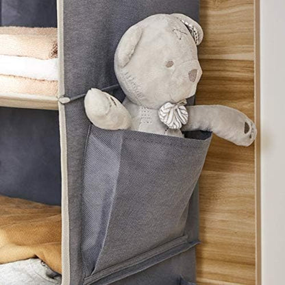 youdenova hanging closet organizer and storage, 6-shelf, 2 on a desk or shelf