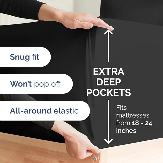 Extra Deep Pocket Full Sheets - Image 3