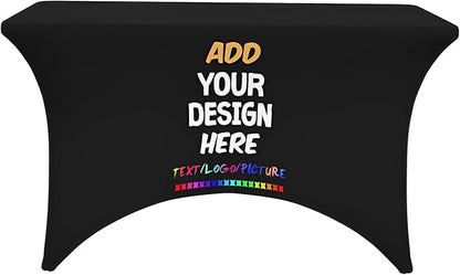 Custom Table Cloth Cover with Business Logo Personalized Customized Tablecloth by wxyzdq