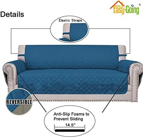 Easy-Going 4 Seater Sofa Slipcover Reversible Sofa Cover Water Resistant Couch - Image 3