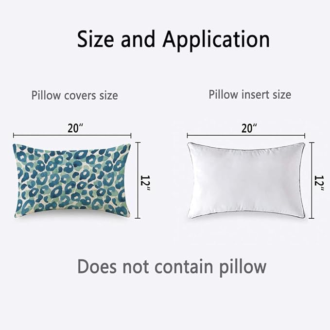 TKS MITLAN Leopard Skin Decorative Pillow Covers Animal Background Watercolor - Image 4