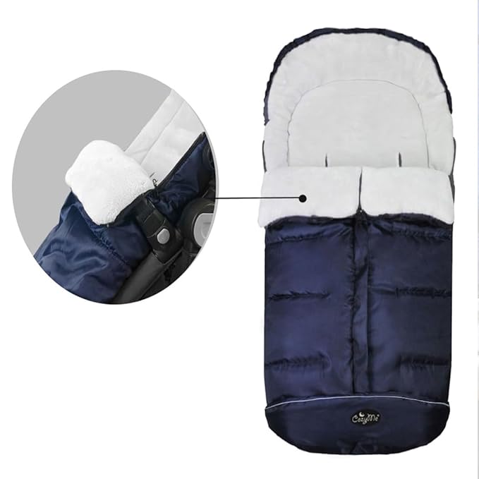 CozyMe Stroller Footmuff, Insulated Stroller Blanket Evelution - Image 6