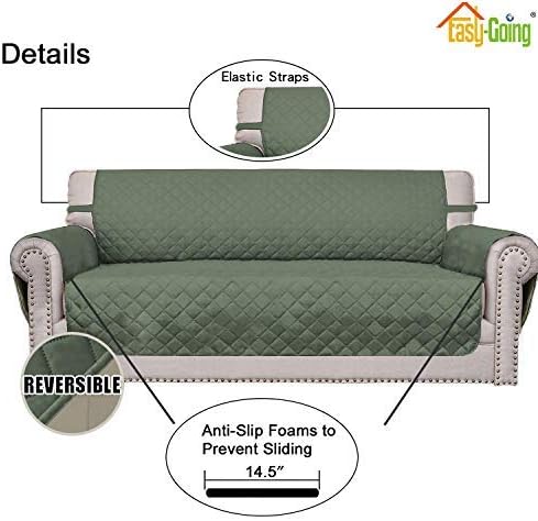 Easy-Going 4 Seater Sofa Slipcover Reversible Sofa Cover Water Resistant Couch - Image 3