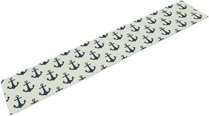 Nautical Themed Table Runner, Oceanic Sailing Element Travel Ship Yacht Table - Image 7