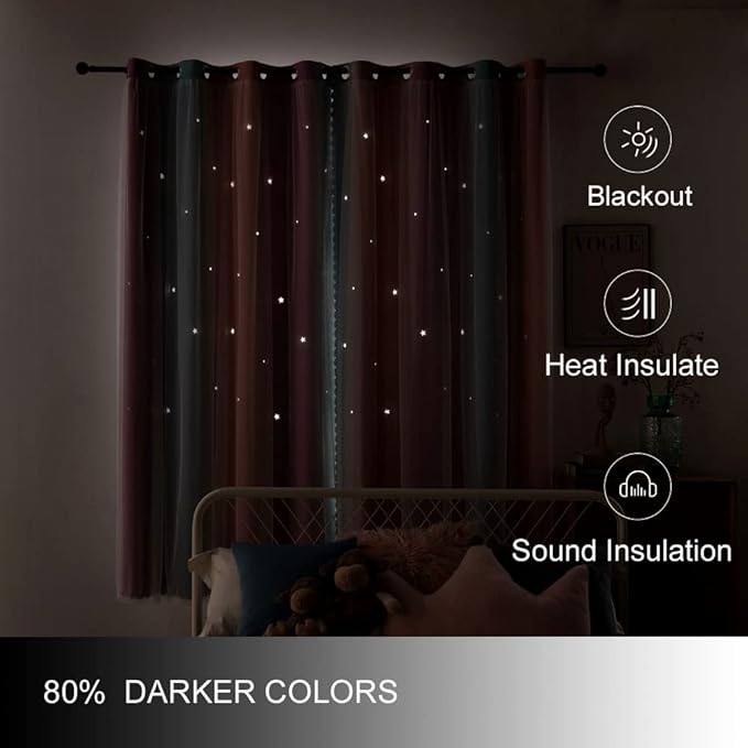 Ombre Rainbow Blackout Curtains - Image 3